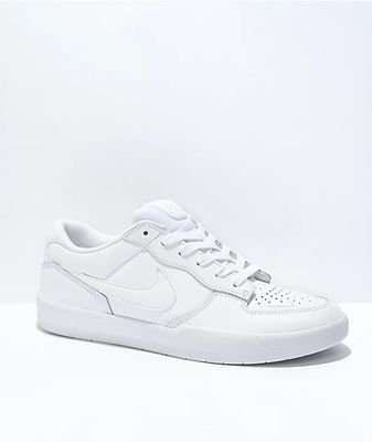Nike SB nike sb leather black Force 58 Premium Leather White Skate Shoes