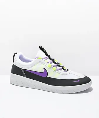 Nike SB Nyjah Free 2 Wildberry & White Skate Shoes