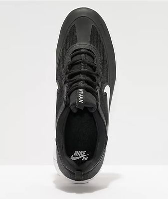 Nike SB Nyjah Free 2.0 Black & White Skate Shoes