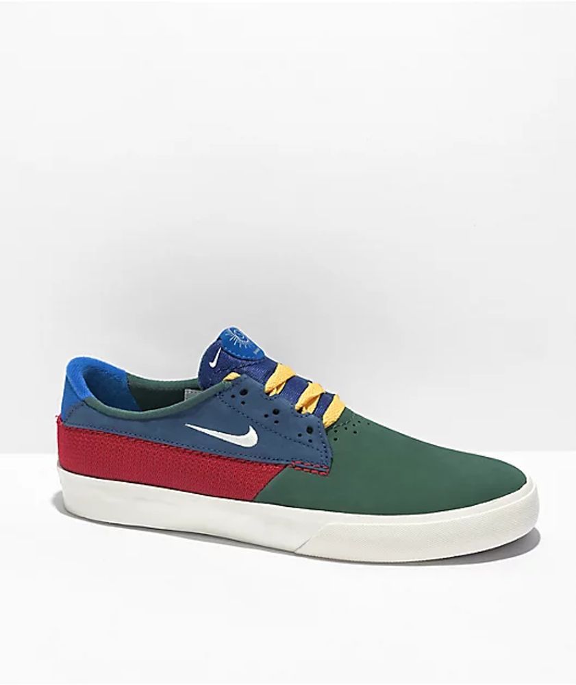 Nike SB Shane Green, Red, Blue & Yellow Skate Shoes | Foxvalley Mall