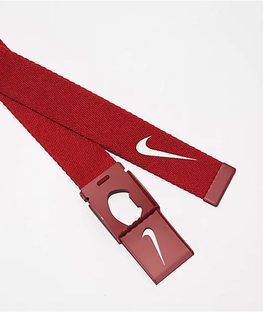 Nike Tech Essentials Red Web Belt