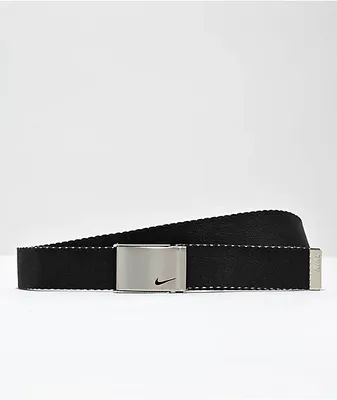 Nike Women's Black & White Reversible Web Belt