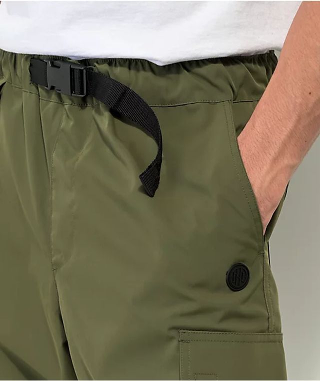 Stone Island Junior Cargo Trousers Cuffed Bottoms in Olive Green  DPUS