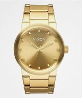 Nixon Cannon Gold Analog Watch