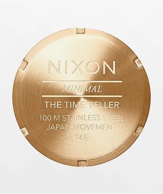 Nixon Time Teller Gold & Indigo Analog Watch