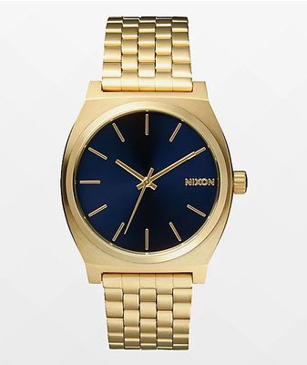 Nixon Time Teller Light Gold & Cobalt Analog Watch