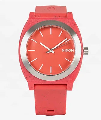 Nixon Time Teller OPP Red Analog Watch