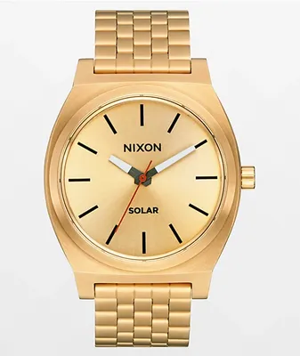 Nixon Time Teller Solar Gold & Black Analog Watch