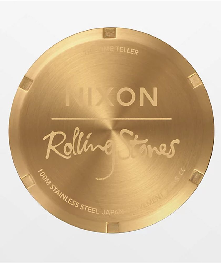 Nixon x The Rolling Stones Time Teller Gold Analog Watch