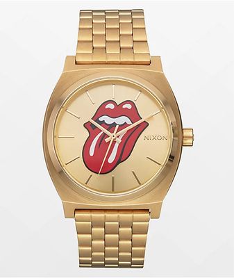 Nixon x The Rolling Stones Time Teller Gold Analog Watch