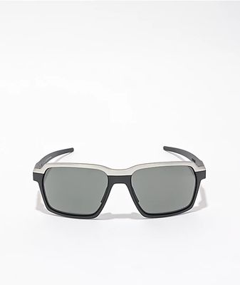 Oakley Parlay Matte Black & Grey Prizm Sunglasses