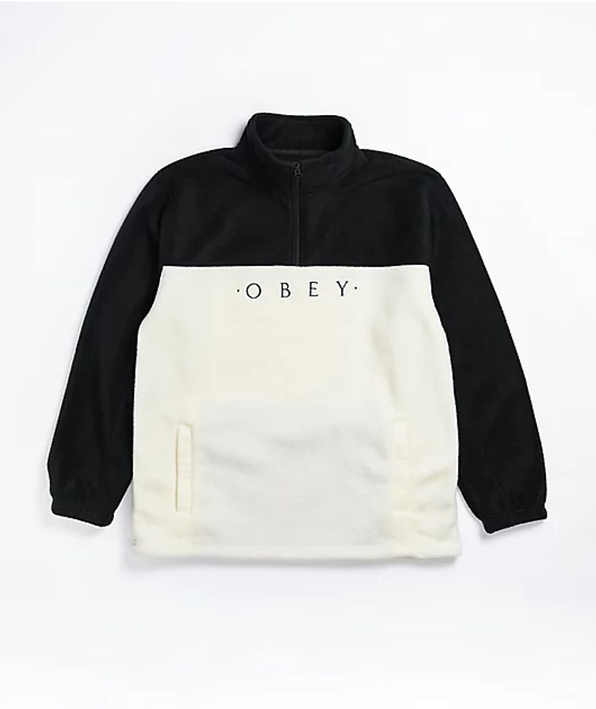 Obey Channel White & Black Tech Fleece Sweatshirt | Mall of America®