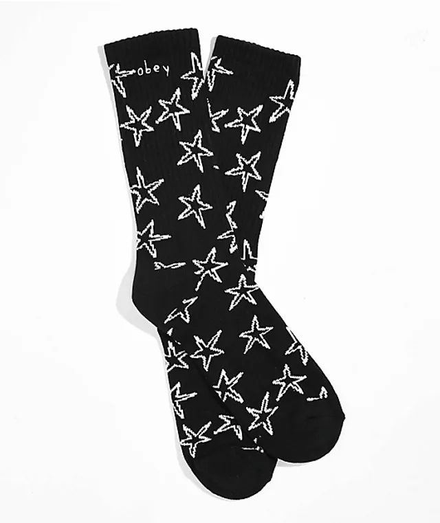 Vans Black & White Checkered Crew Socks, Zumiez