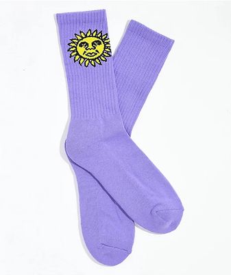 Obey Sunshine Lavender Crew Socks