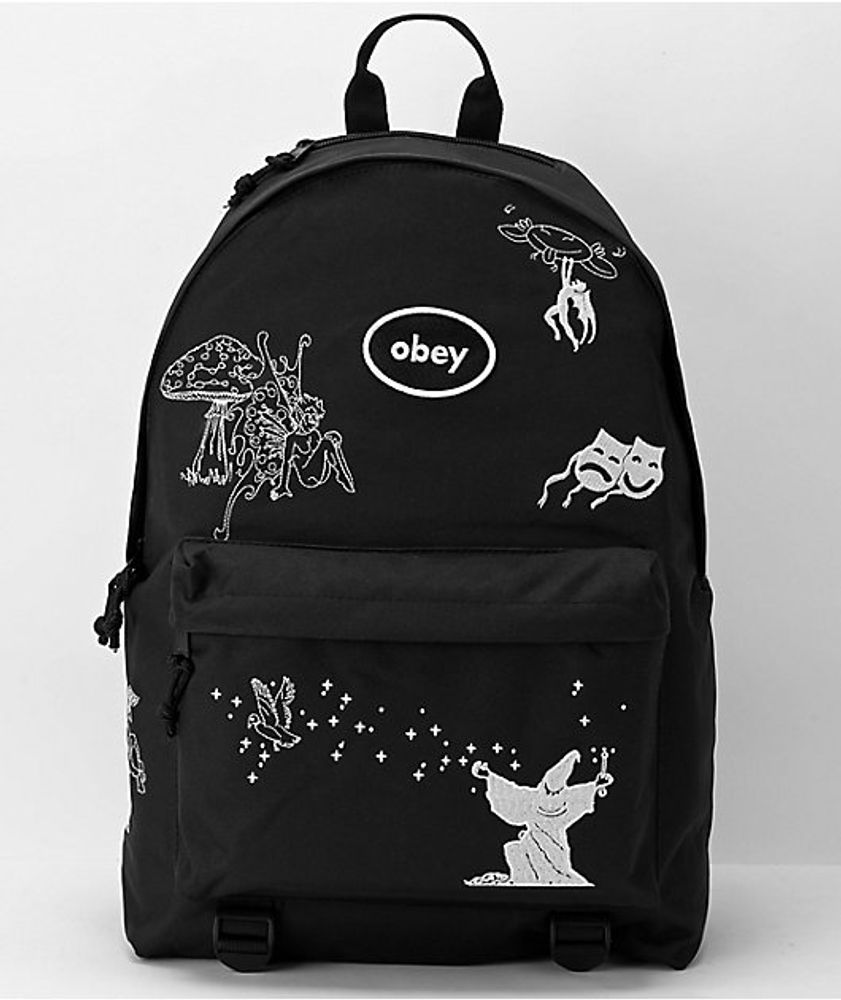 Obey Wanderer Black Backpack