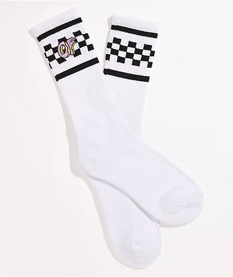 Odd Future Checkered White Crew Socks