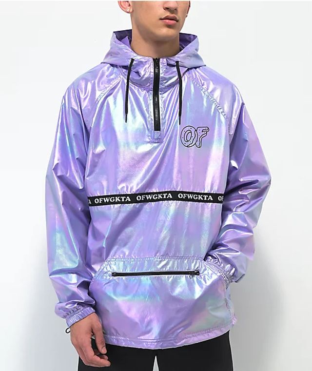 Jajaja sentido Comorama Odd Future Iridescent Pastel Purple Anorak Jacket | Dulles Town Center