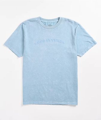 Odd Future Puff Print Blue Wash T-Shirt