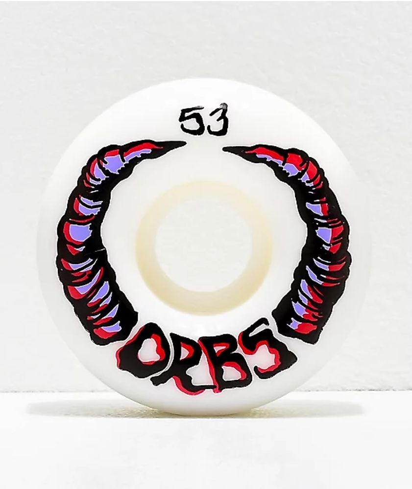 Orbs Apparitions White 53mm 99a Skateboard Wheels