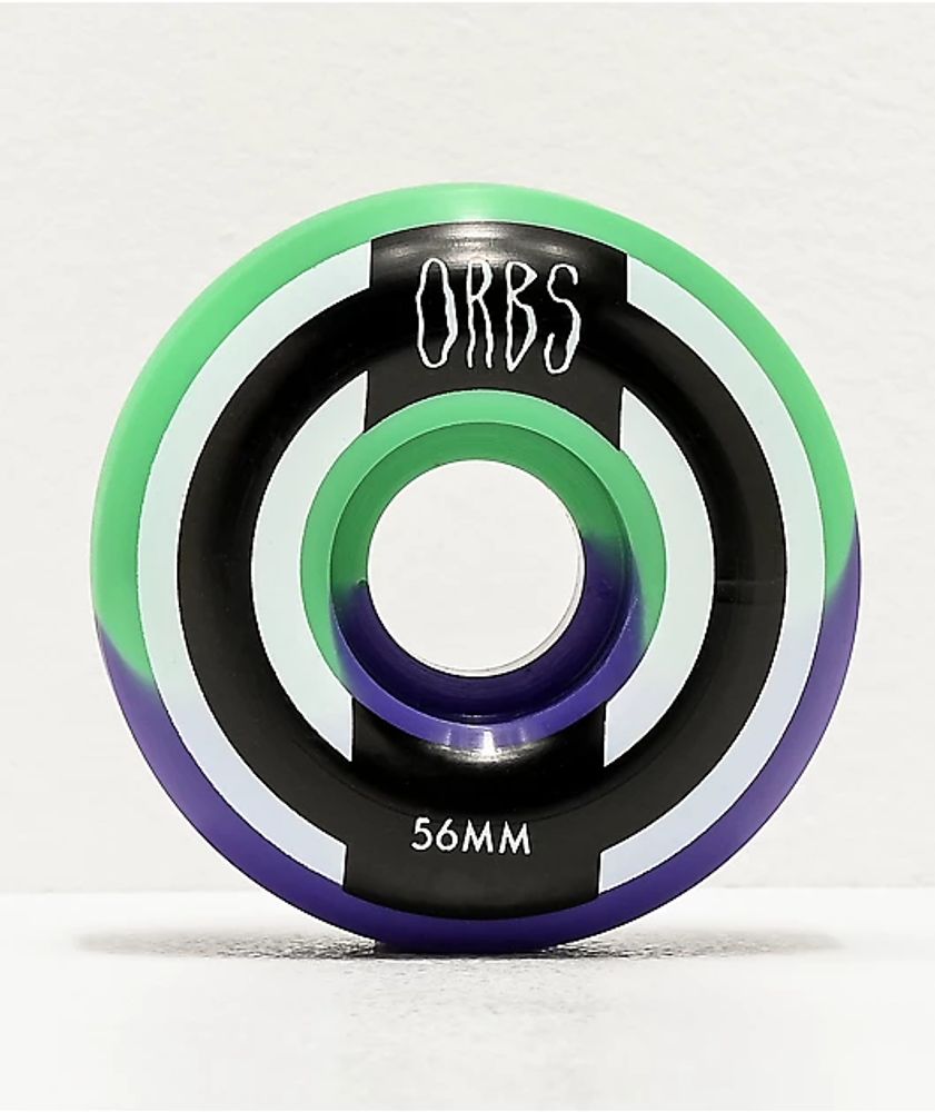 Orbs Wheels Apparitions Split Mint & Lavender 56mm 99a Skateboard Wheels
