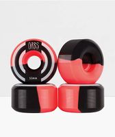 Orbs Wheels Apparitions Splits 53mm 99a Neon Coral & Black Skateboard Wheels