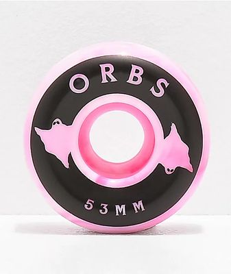 Orbs Wheels Specters Swirl 53mm 99a Pink Skateboard Wheels