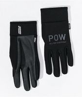 POW All Day Black Snowboard Gloves