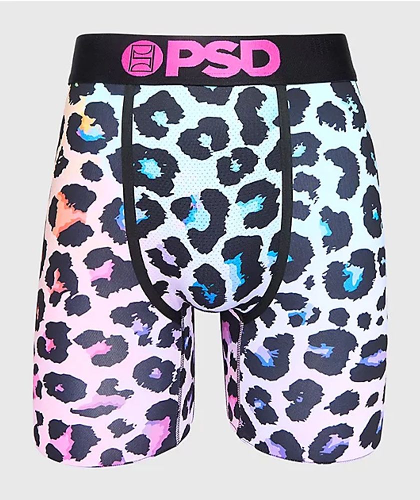 PSD Prism Cheetah Pink & Blue Boxer Briefs