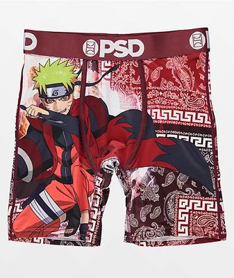 PSD Underwear Men's Stretch Elastic Wide Band Boxer Brief Underwear Bottom  - Naruto Collection | Breathable - ShopStyle