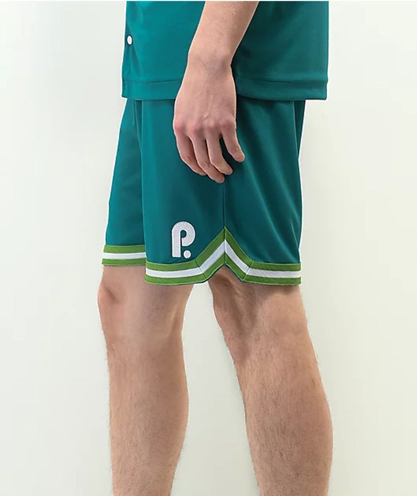 Paterson Courtside Teal Basketball Shorts