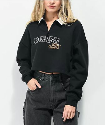 Butterfly Checkers Crop Sweatshirt – Petals and Peacocks