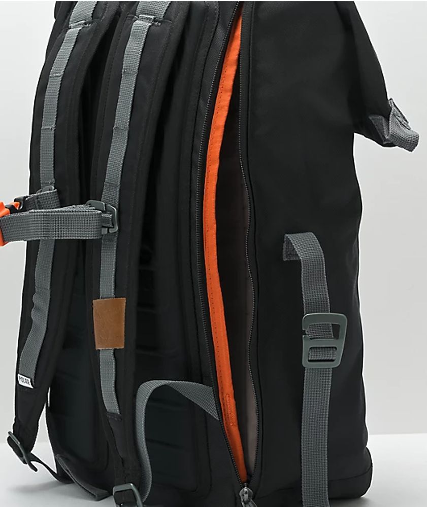 Poler Elevated Black Rolltop Backpack