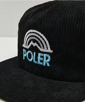 Poler Mountain Rainbow Black Strapback Hat