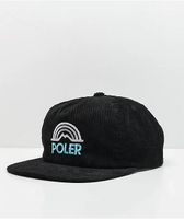 Poler Mountain Rainbow Black Strapback Hat