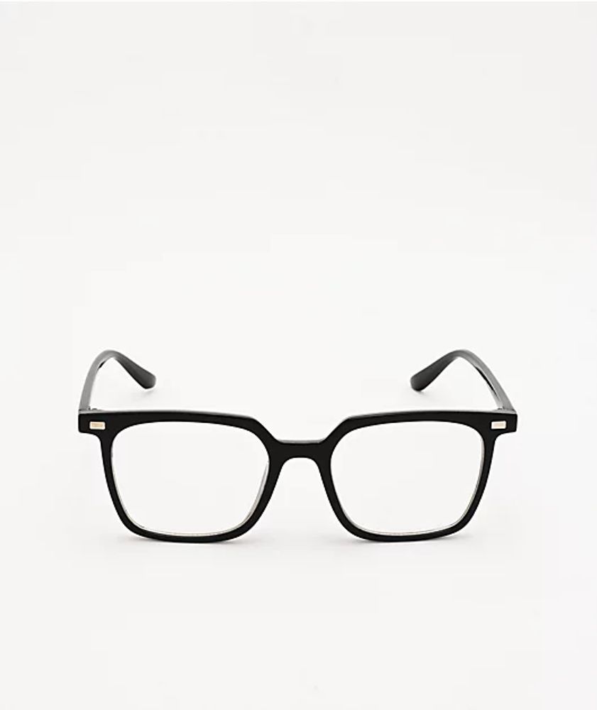 Pretender Square Frame Black Clear Glasses