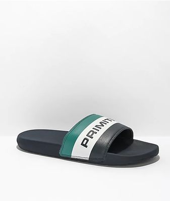 Primitive Level Black Slide Sandals