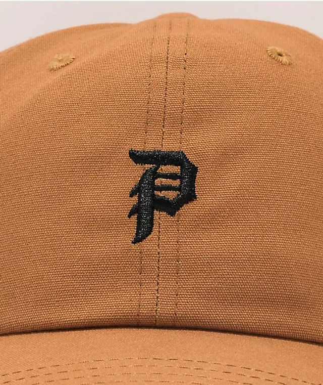 tan strapback hat