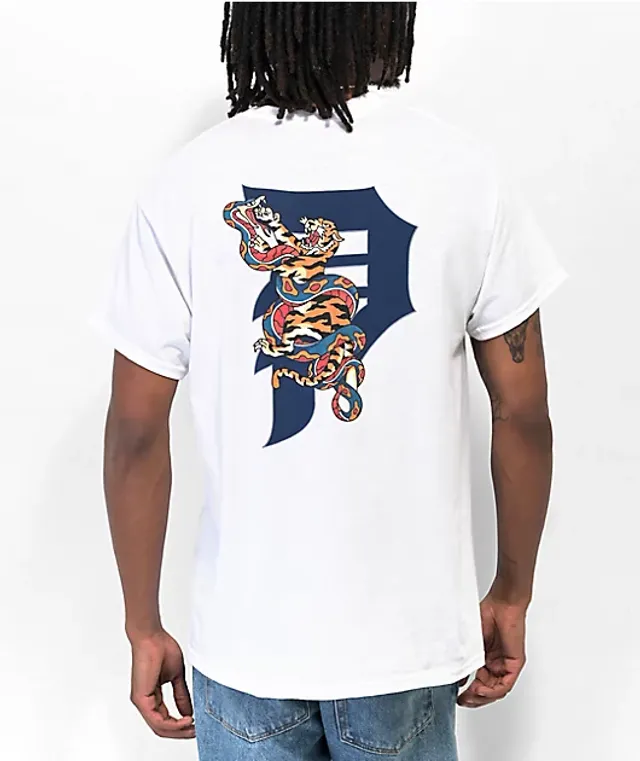 Liquid Blue Inc. Liquid Blue White Tiger Black T-Shirt