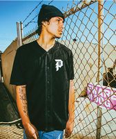 Primitive x Demon Slayer Tanjiro Black Baseball Jersey