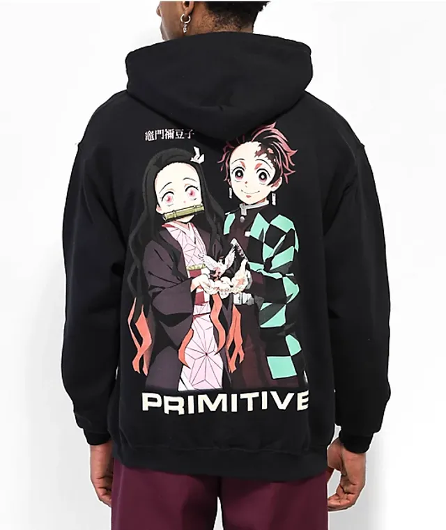 Primitive Skateboards X Demon Slayer Tanjiro Hoodie - Black