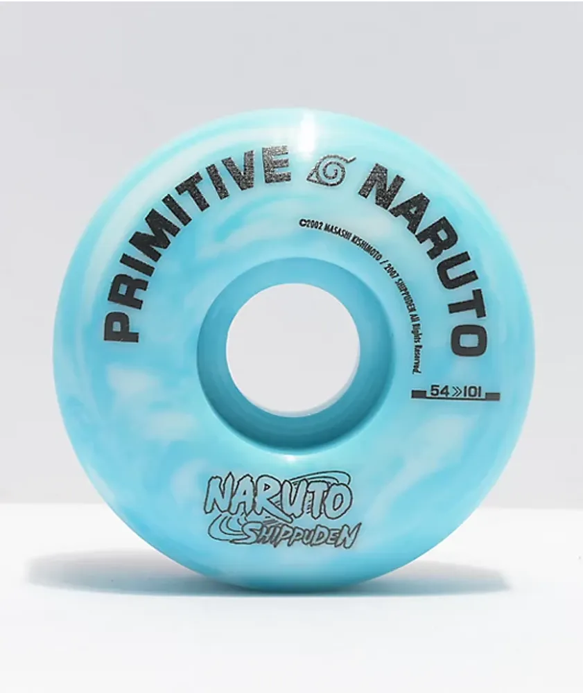Primitive x Naruto Shippuden Team 54mm Blue Swirl Skateboard Wheels