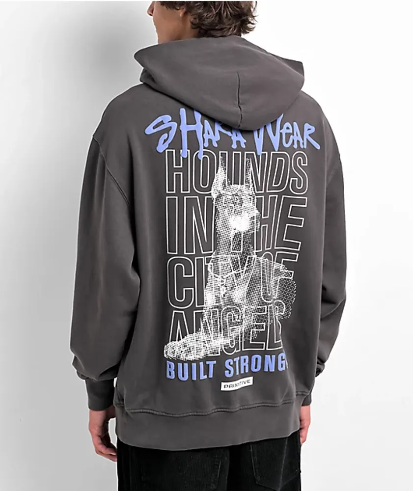 Primitive x Shaka Wear Streets Grey Heavyweight Hoodie | Willowbrook  Shopping Centre