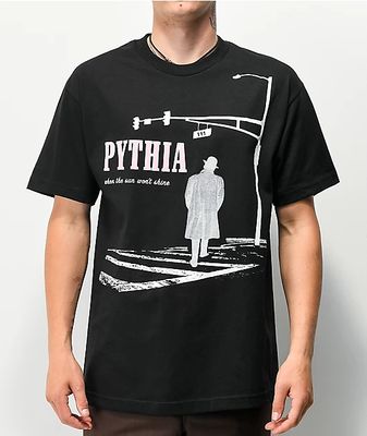 Pythia Man Walking Black T-Shirt
