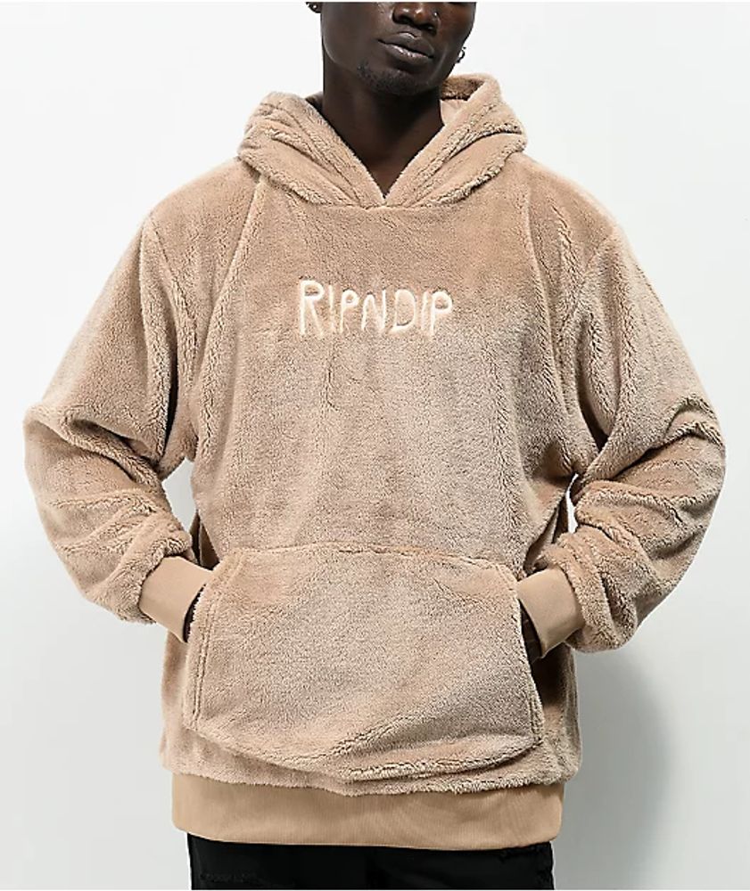 RIPNDIP Bradbury Brown Sherpa Hoodie 