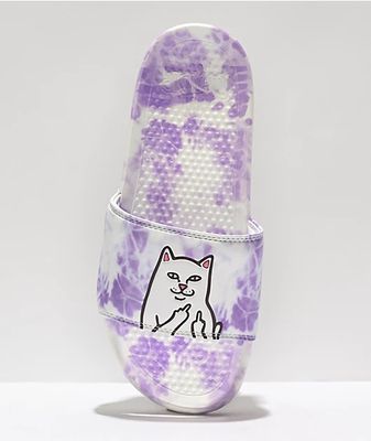 RIPNDIP Lord Nermal Purple Cloudwash Slide Sandals