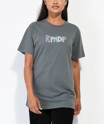 RIPNDIP OG Prisma Charcoal Boyfriend T-Shirt