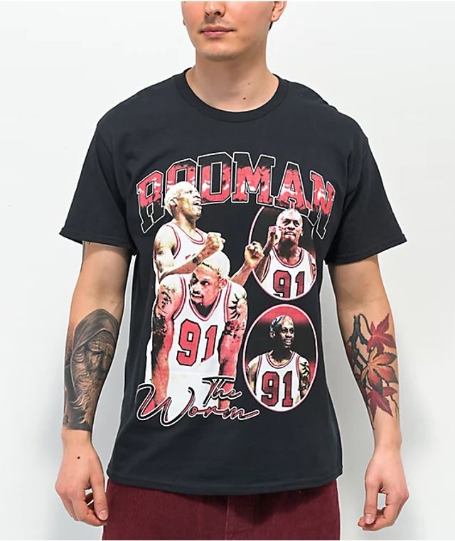 Mitchell & Ness Rodman Happy Face T-Shirt, PacSun