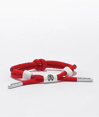 Rastaclat Positive Vibes Knotted Red Bracelet