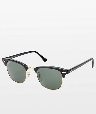 Ray-Ban Clubmaster Black & Gold Sunglasses