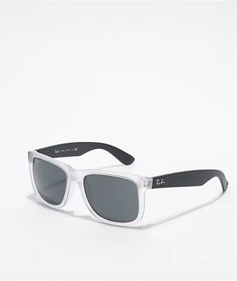 Ray-Ban Justin Transparent & Black Sunglasses